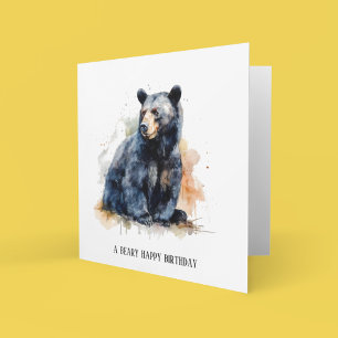 beary happy birthday, customisable
