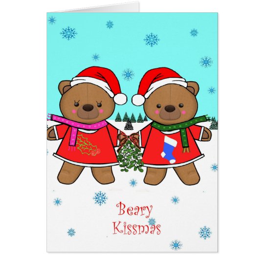 Beary Kissmas Card