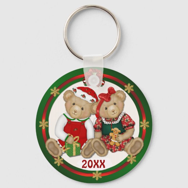Beary Merry Christmas 20XX Key Ring (Front)