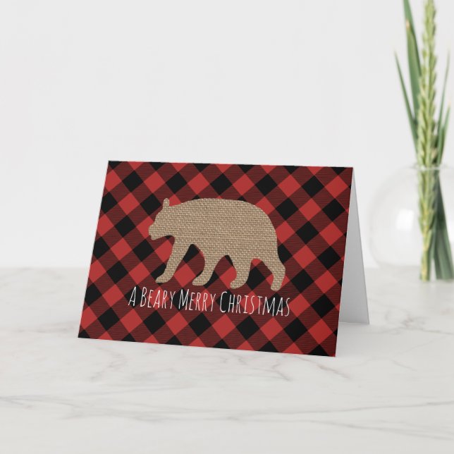 Beary Merry Christmas Card (Front)