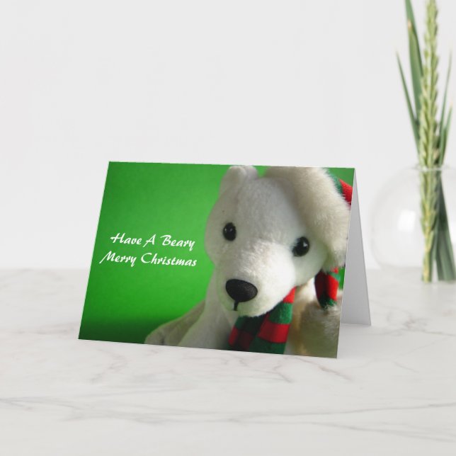 Beary Merry Christmas Card (Front)