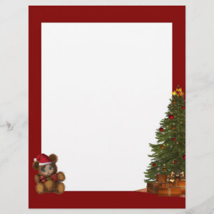 Beary Merry Christmas Letterhead