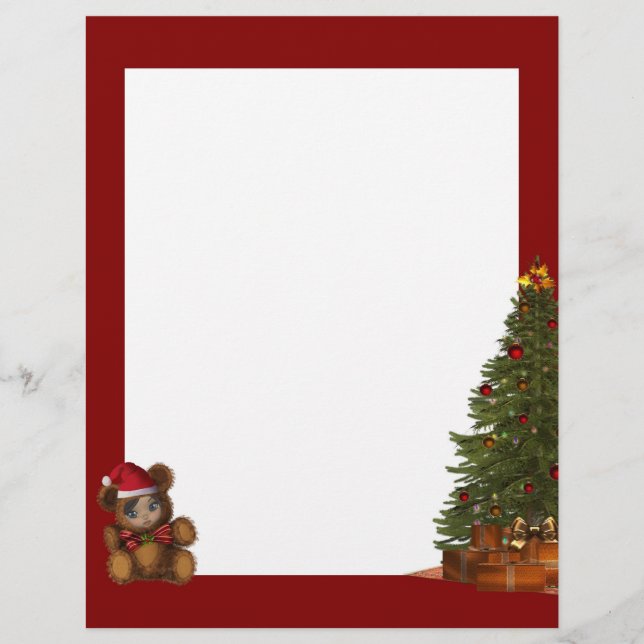 Beary Merry Christmas Letterhead (Front)