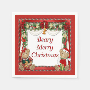 Beary Merry Christmas Napkin