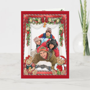 Beary Merry Christmas Photo Folded Holiday Card