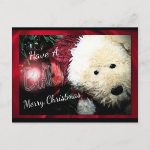 Beary Merry Christmas Postcards