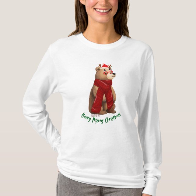 Beary Merry Christmas  T-Shirt (Front)