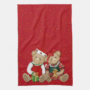 Beary Merry Christmas Tea Towel