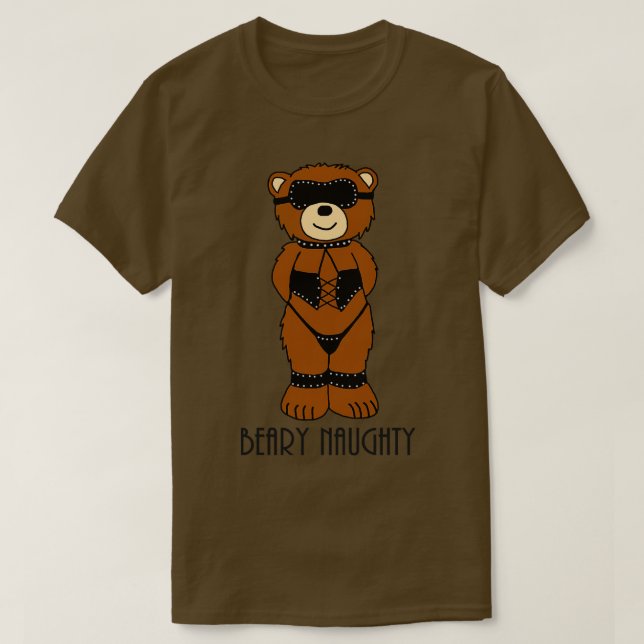 Beary Naughty Bear T-Shirt (Design Front)