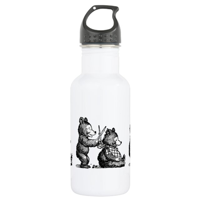 Beary Nice Hairdresser 532 Ml Water Bottle (Front)
