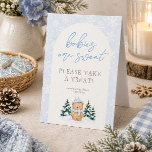 Beary Snowy Winter Bear Baby Shower Treat