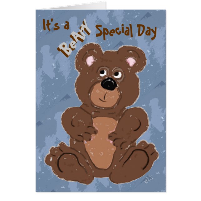 Beary Special Birthday (changed the age) (Front)