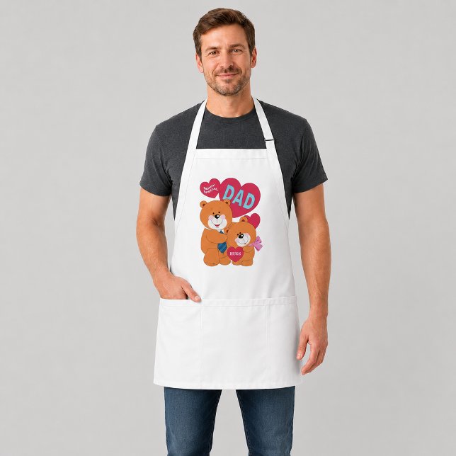 Beary Special Dad Standard Apron (Beary Special Dad Adult Apron)
