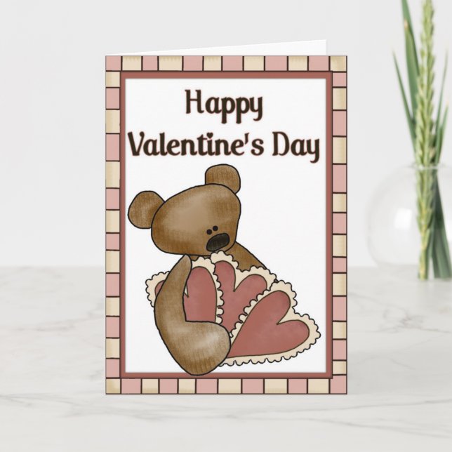 Beary Special Happy Valentine's Day Card (Front)