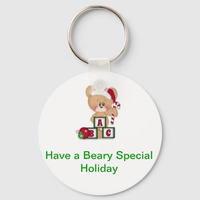 Beary Special Holiday Key Ring (Front)