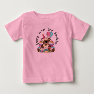 Beary Sweet 3rd Birthday Tshirts and Gifts