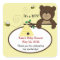 Beary Sweet Bear & Bee SQUARE Favour Sticker