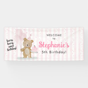 Beary Sweet Birthday Banner