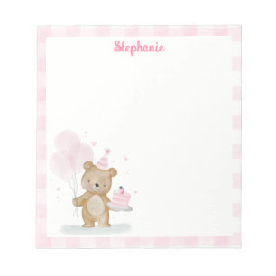 Beary Sweet Birthday Notepad