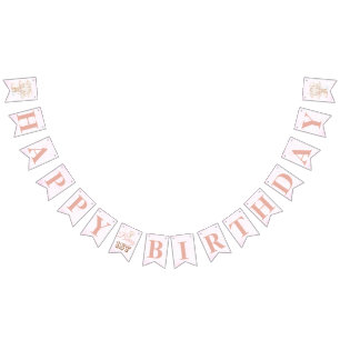 Beary Sweet Hot Air Balloon 1st Birthday Bunting