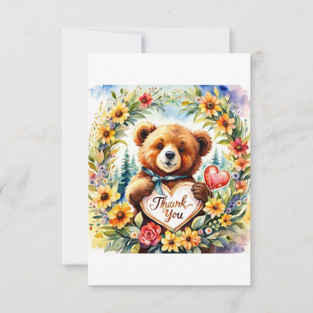 Beary thankful! thank you card (Front)