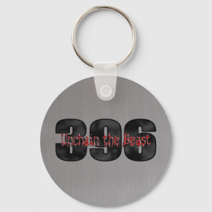 beast 396 big block brushed steel key ring