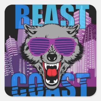 Beast Coast Full colour sticker