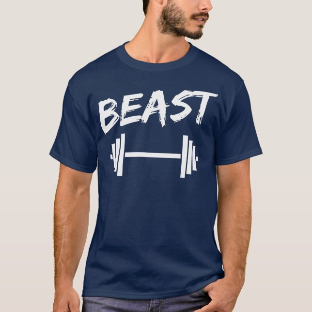 Beast Father Son Fitness Bodybuilding Matching T-Shirt (Front)
