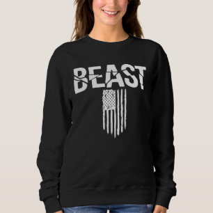 BEAST Gym Fitness Workout Bodybuilding Motivationa Sweatshirt