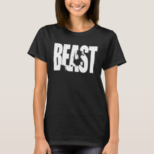 BEAST Gym Fitness Workout Motivational F341 T-Shirt