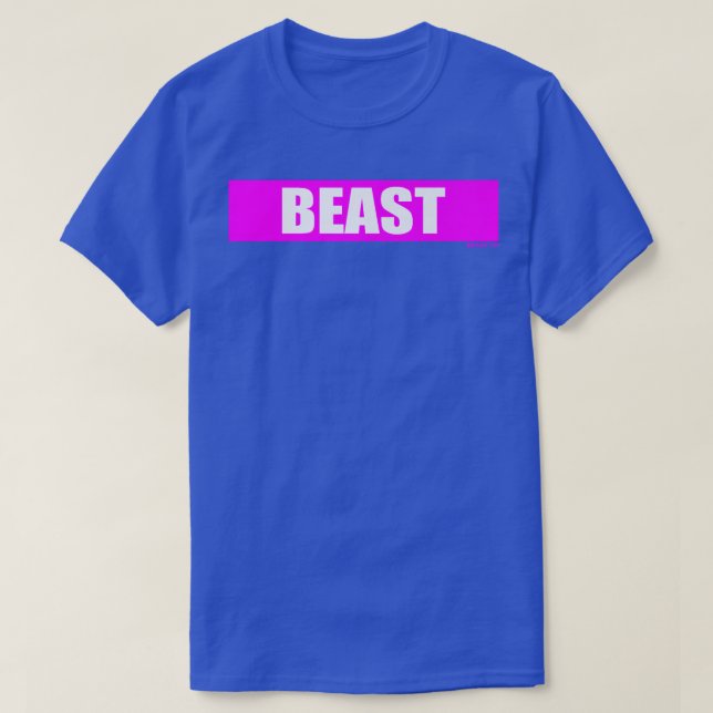 Beast Gym Motivation Pink Colour Training Fitness  T-Shirt (Design Front)