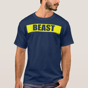 Beast Gym Motivation Yellow Colour Training Fitnes T-Shirt