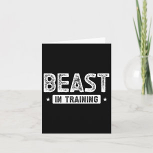 Beast In Training Bodybuilding Card