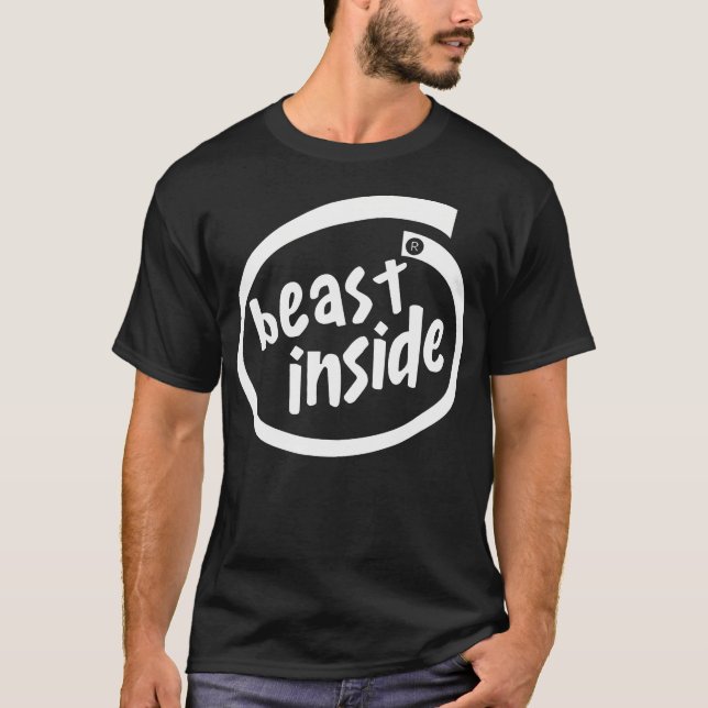 Beast Inside 	 Workout Gym Fitness Weightlifting M T-Shirt (Front)