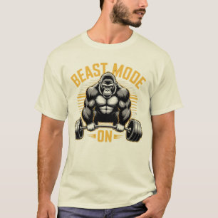 Beast Mode On – Bold Gym Warrior T-Shirt Essential