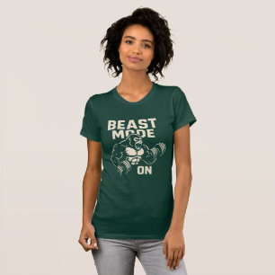 Beast Mode On Gorilla Gym Motivation T-Shirt