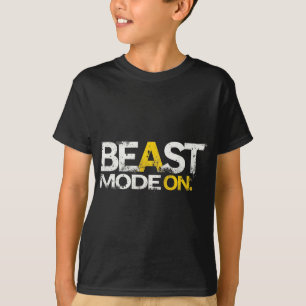 Beast Mode On – Motivational Gym & Gaming Design T-Shirt