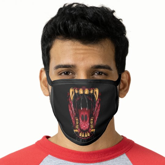 Beast Mouth Face Mask Zazzle co uk