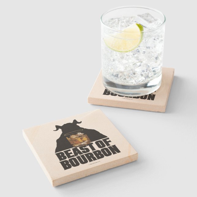 Beast Of Bourbon Stone Coaster (Side)
