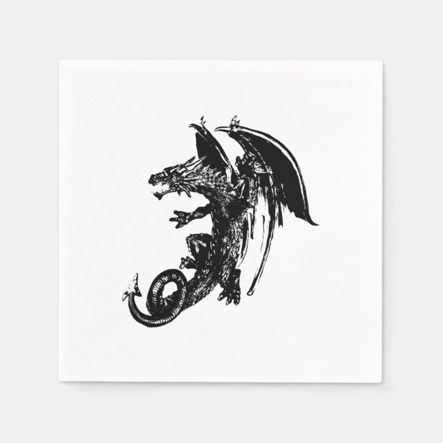 Beast of the Night Dragon x 50 Napkin (Front)