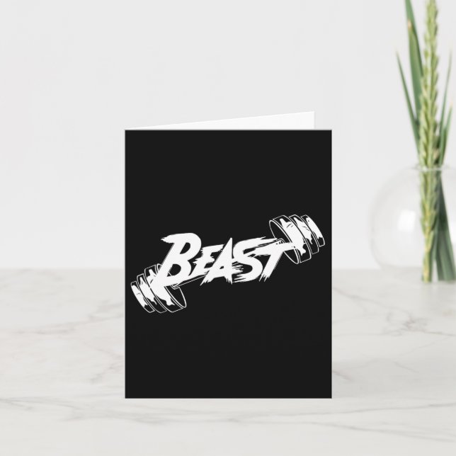Beast Performance Motivation Graphic  Card (Front)
