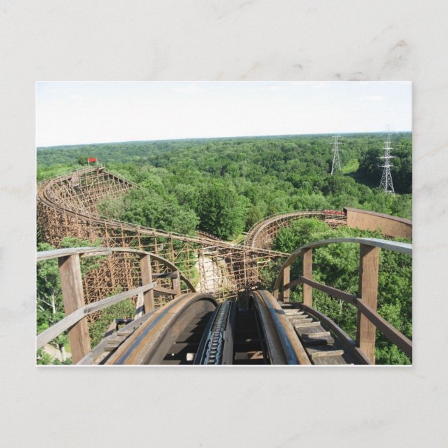 Beast Roller Coaster at Kings Island Postcard (Front)