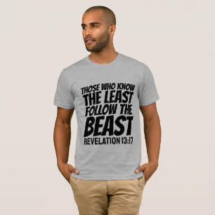 BEAST SYSTEM MARK OF BEAST CHRISTIAN T-SHIRTS