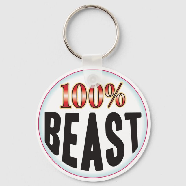Beast Tag Key Ring (Front)