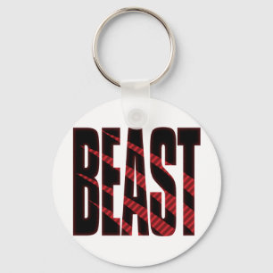 BEAST. Tough.Hardcore.Muscle.Wild.Animal Key Ring
