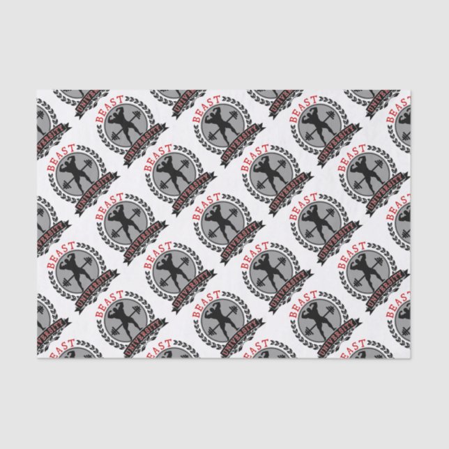 Beast University Bodybuilding Tissue Paper (Front)