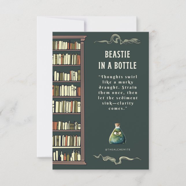 Beastie in a Bottle Bookmark (Front)