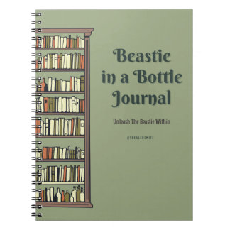 Beastie in a Bottle Journal - Bookcase Design