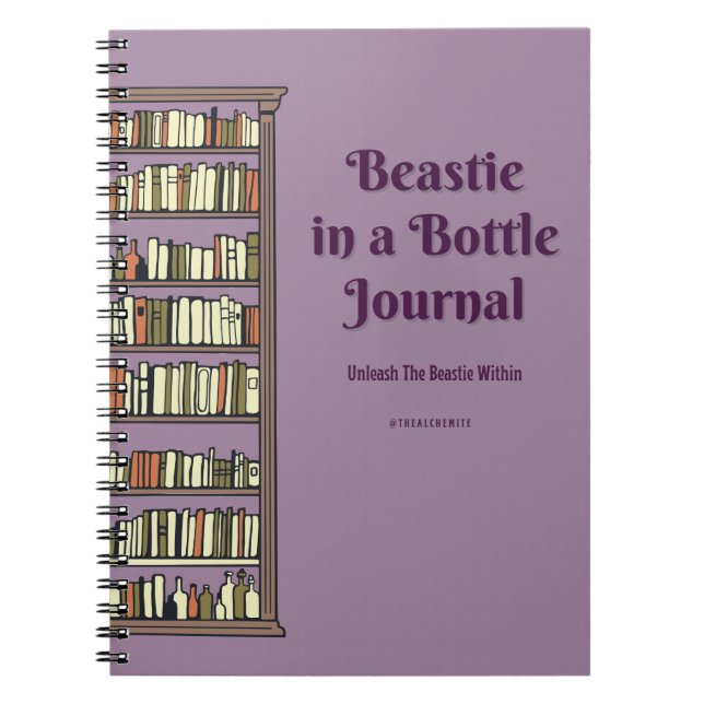 Beastie in a Bottle Small Journal (Front)