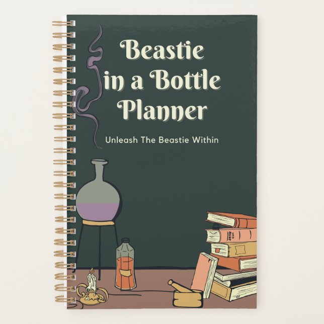 Beastie in a Bottle Small Planner (Front)